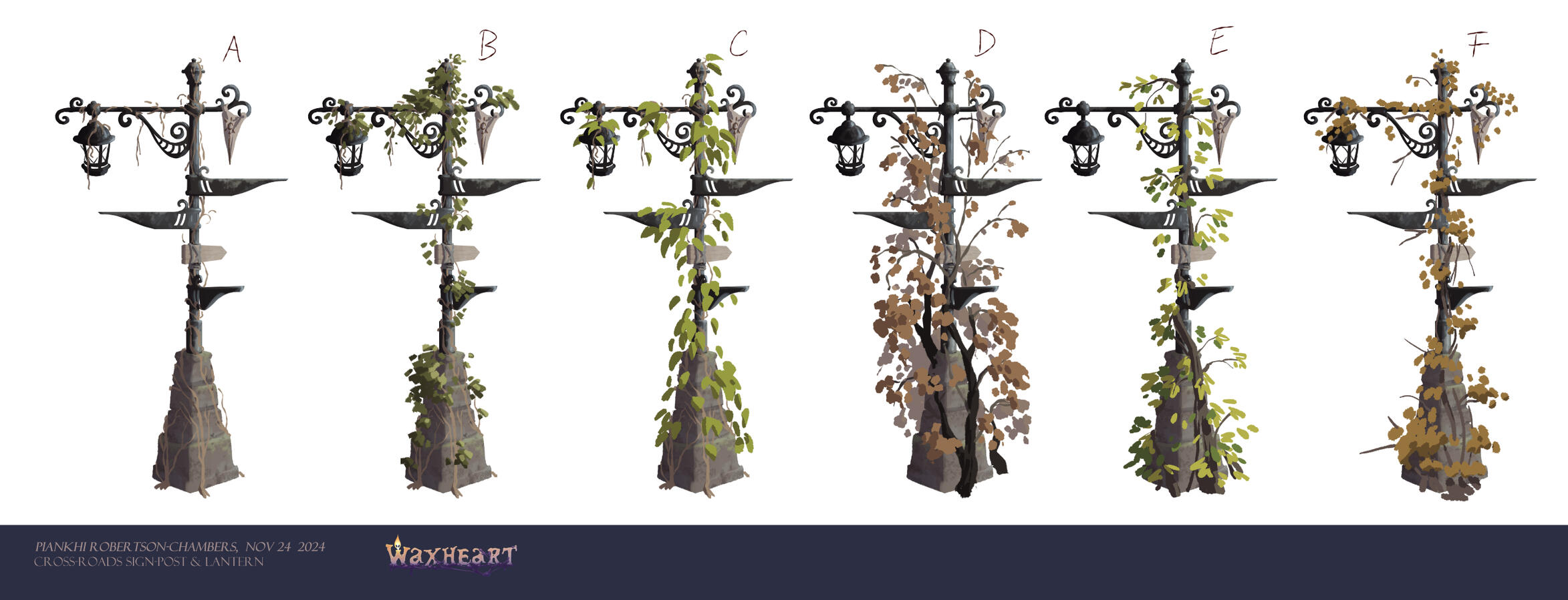 Crossroads Signpost &amp; Lantern